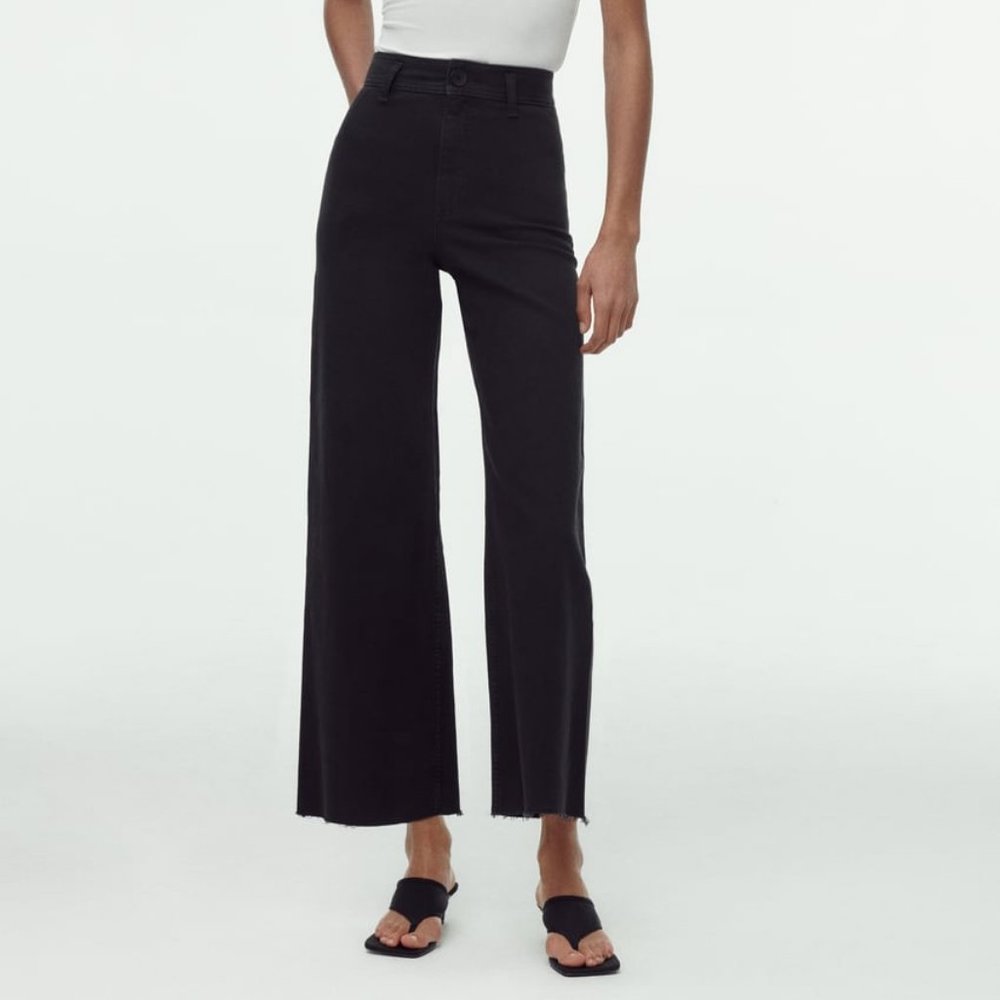 Zara Marine/Sailor Straight Jeans Black - Size US 2